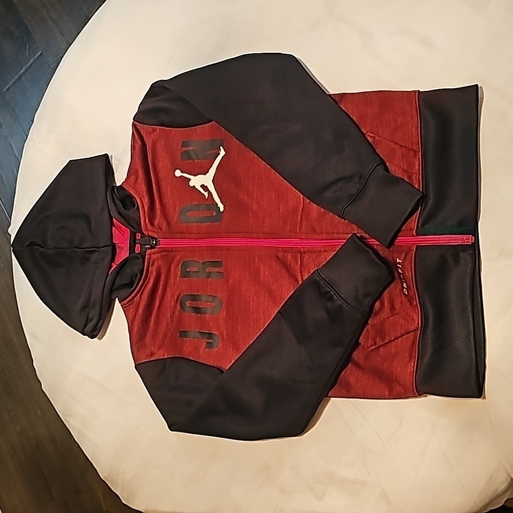 JORDAN Brand hoodie red and black size S 8-10